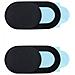 2x Webcam Cover Slider Tappo Privacy Protection Copri Fotocamera Tablet Laptop Pc Mac Smartphone Nero - Foto miniatura 1