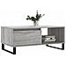 Tavolino Salotto Grigio Sonoma 90x50x36,5 Cm Legno Multistrato - Foto miniatura 3
