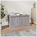 Contenitore Grigio Sonoma 50x30x28 cm Legno Multistrato - Foto miniatura 3