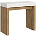 Consolle Allungabile 90x40/196 Cm Roxell Mix Small Piano Bianco Frassino - Bianco Frassino /quercia Natura - Foto miniatura 4