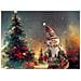 Tappeto Natale Passatoia Cucina Antiscivolo Sottolavello Digitale Pupazzo Albero 50x280 Pupazzo Albero - Foto miniatura 3