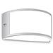 Applique Da Parete Contemporanea Rex Alluminio Grigio E27 60w Ip44 - Foto miniatura 1