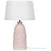 Lampada Da Tavolo Zarima Ceramica Rosa - Foto miniatura 4