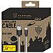 Cavo Corto Dati E Ricarica Usb To Usb-c 15w Rope Kevlar 0.3m Grey - Foto miniatura 2