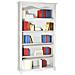 Libreria Classica 5 Ripiani In Legno Bianco Opaco 120x40x210h - Foto miniatura 1