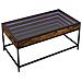 Tavolino Da Salotto Con Led Infinity Rovere Fumo 90x50x41 Cm - Foto miniatura 3