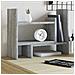 Organizer Scrivania Grigio Sonoma 38,5x17x39 Legno Multistrato - Foto miniatura 1