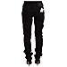 Jeans Skinny In Denim Stretch Di Cotone Nero A Vita Bassa - W26 - Foto miniatura 3
