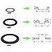 Set Guarnizioni In Gomma - Confezione Da 12 (4 Per Ogni Misura) - Foto miniatura 4