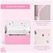Panca Contenitore con Schienale in Legno per Bambini da 3-6 Anni, 60x30x50 cm, Rosa - Foto miniatura 5