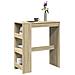 Tavolo Bar con Rastrelliera Sonoma 90x40x103,5 cm Multistrato - Foto miniatura 2