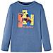 Maglietta Bambino a Maniche Lunghe Blu Mélange 128 - Foto miniatura 1