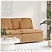 Modulo Centrale Divano Modulare con Cuscini Beige 100 cm - Foto miniatura 2