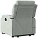Poltrona Alzapersona Massaggi Elettrica Grigio Chiaro Velluto - Foto miniatura 5