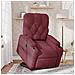 Poltrona Alzapersona Reclinabile Rosso Vino in Tessuto - Foto miniatura 2