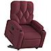 Poltrona Alzapersona Reclinabile Rosso Vino in Tessuto - Foto miniatura 3