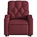 Poltrona Alzapersona Reclinabile Rosso Vino in Tessuto - Foto miniatura 9