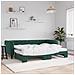 Divano Letto Estraibile Materassi Verde Scuro 80x200 Velluto - Foto miniatura 2