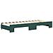 Divano Letto Estraibile Materassi Verde Scuro 80x200 Velluto - Foto miniatura 5