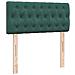 Giroletto a Molle con Materasso Verde Scuro 100x200 cm Velluto - Foto miniatura 5