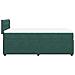 Giroletto a Molle con Materasso Verde Scuro 100x200 cm Velluto - Foto miniatura 9