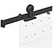 Kit di Binari per Porte Scorrevoli 152,5 cm Acciaio Nero - Foto miniatura 9