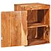 Comodino 2 pcs Marrone 35 x 33 x 48 cm Legno Massello di Acacia - Foto miniatura 5