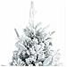 Albero di Natale Artificiale Snodato Foderato di Neve Bianco - Foto miniatura 4