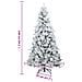 Albero di Natale Artificiale Snodato Foderato di Neve Bianco - Foto miniatura 9