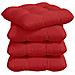 Cuscini per Seduta 4 pcs Rosso 45 x 45 x 12 cm Tessuto - Foto miniatura 1