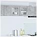 Armadio pensile Riga Grigio Cemento e Bianco 80 x 31 x 40 cm - Foto miniatura 2