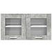 Armadio pensile Riga Grigio Cemento e Bianco 80 x 31 x 40 cm - Foto miniatura 6