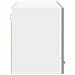 Armadio pensile Riga Grigio Cemento e Bianco 80 x 31 x 40 cm - Foto miniatura 7