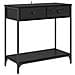 Tavolo consolle Rovere Nero 75 x 34,5 x 75 cm Legno multistrato - Foto miniatura 1