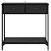 Tavolo consolle Rovere Nero 75 x 34,5 x 75 cm Legno multistrato - Foto miniatura 6