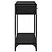 Tavolo consolle Rovere Nero 75 x 34,5 x 75 cm Legno multistrato - Foto miniatura 7