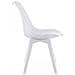 Sedia RIXK - Design ergonomico bianco per soggiorno x3 - Foto miniatura 6