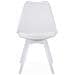 Sedia RIXK - Design ergonomico bianco per soggiorno x3 - Foto miniatura 3