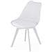 Sedia RIXK - Design ergonomico bianco per soggiorno x3 - Foto miniatura 7