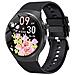 Smartwatch Con Chiamata Bluetooth, Monitoraggio Frequenza Cardiaca E Sonno, Compatibile Con Huawei, Samsung, Apple, Garmin Black - Foto miniatura 1