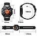 Smartwatch Con Chiamata Bluetooth, Monitoraggio Frequenza Cardiaca E Sonno, Compatibile Con Huawei, Samsung, Apple, Garmin Black - Foto miniatura 6