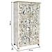 Armadio In Legno Bianco 99x42x180h - Foto miniatura 7