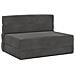 Divano Letto Pieghevole Grigio Scuro 70 x 72 x 60 cm Tessuto - Foto miniatura 1