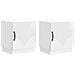 Comodino 2 pcs Bianco Lucido 43 x 34,5 x 47 cm - Foto miniatura 1