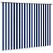 Tenda a Rullo Esterno Blocco UV 90% Strisce Blu e Bianche HDPE - Foto miniatura 4