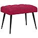 Panchina con bottoni imbottiti Rosso Vino 60 x 40 x 45 cm - Foto miniatura 1