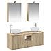 Set di Armadi da Bagno 5 pcs Rovere Sonoma 50 x 14,5 x 70 cm - Foto miniatura 1