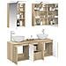 Set di Armadi da Bagno 5 pcs Rovere Sonoma 50 x 14,5 x 70 cm - Foto miniatura 3