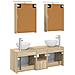 Set di Armadi da Bagno 5 pcs Rovere Sonoma 50 x 14,5 x 70 cm - Foto miniatura 8