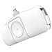 Mini Powerbank Wf16 C Con Cavo E Caricabatterie Per Apple Watch - Bianco - Foto miniatura 2